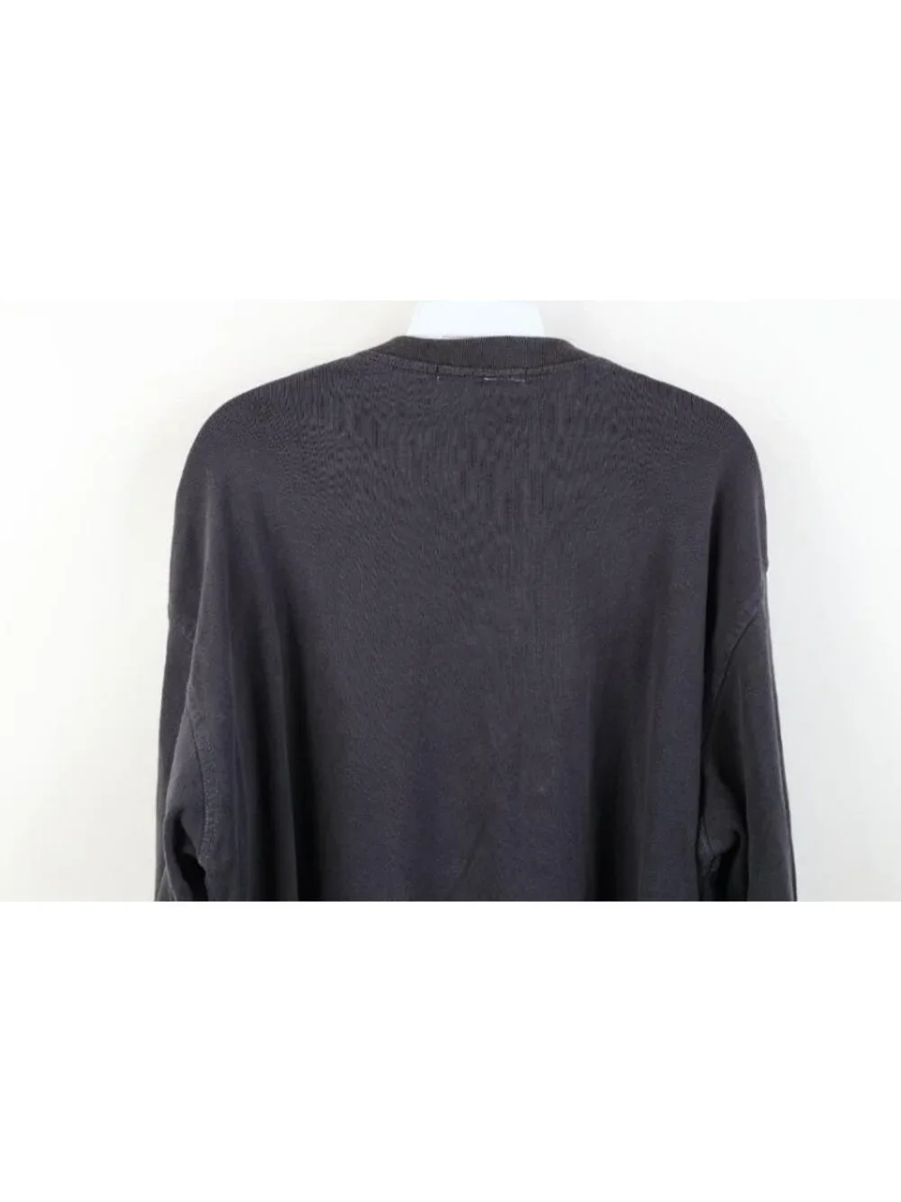 Vtg 90s Streetwear Mens L Distressed Baggy Thermal Ribbed Knit Henley T-Shirt
